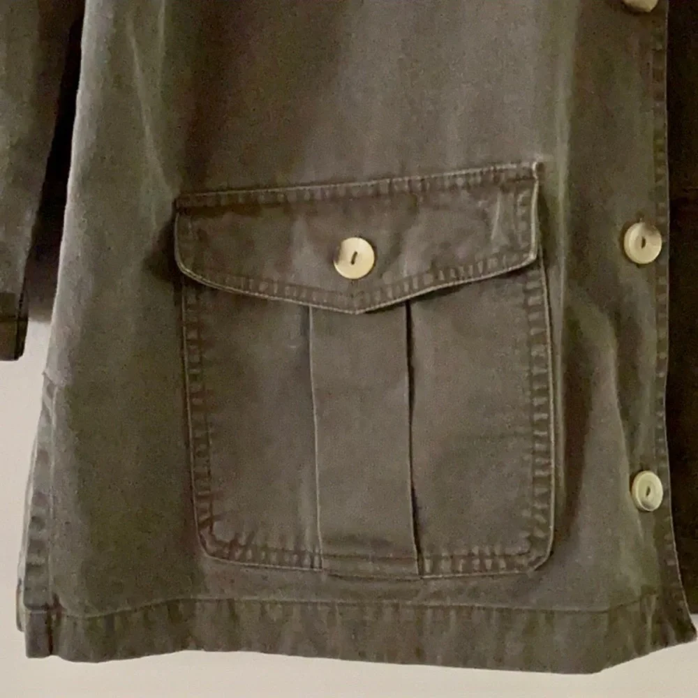 Vintage CHAUS Sport Women’s Brown Cotton Canvas Barn Chore Cargo Jacket MEDIUM - Picture 2 of 11